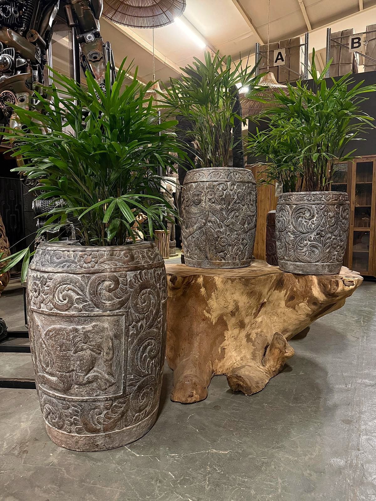 Gesneden planters